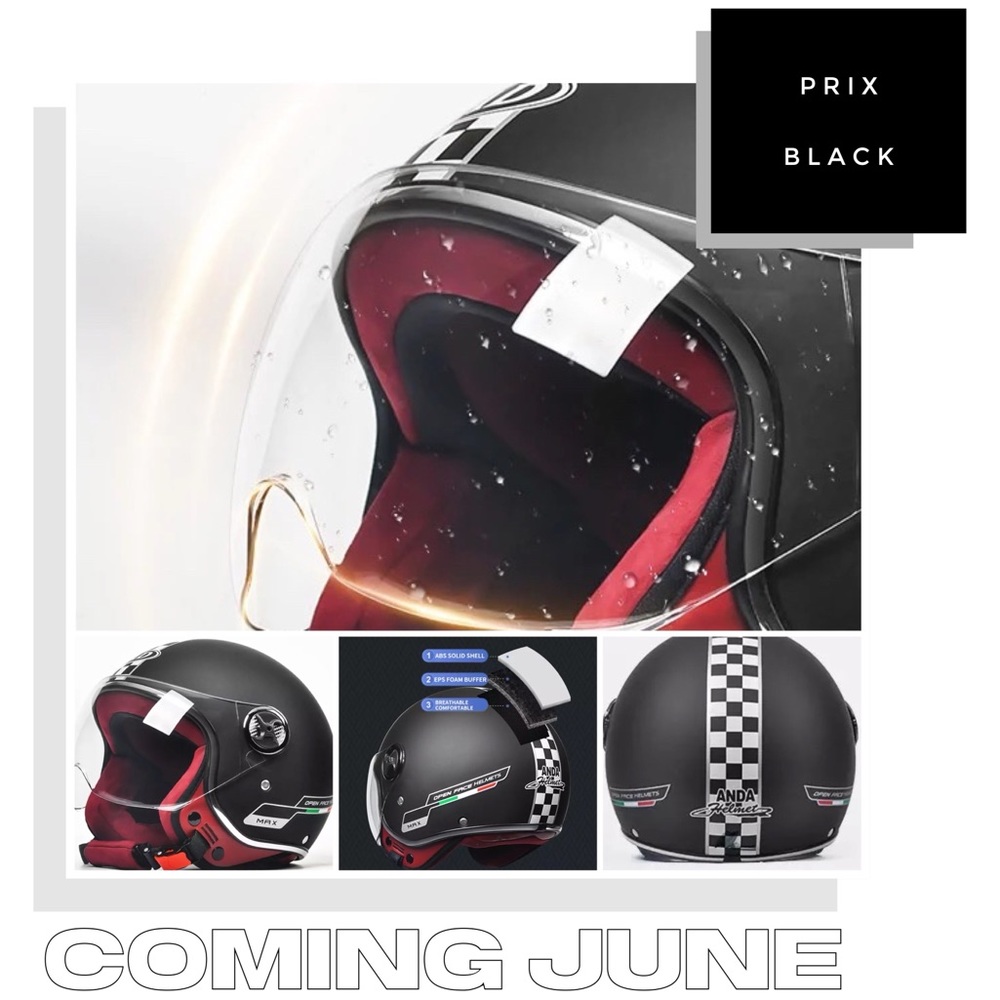 Sold Out Vespa Motorcycle Motorsport Riding Helmet + option Bubble Shield - Picture 2 of 16